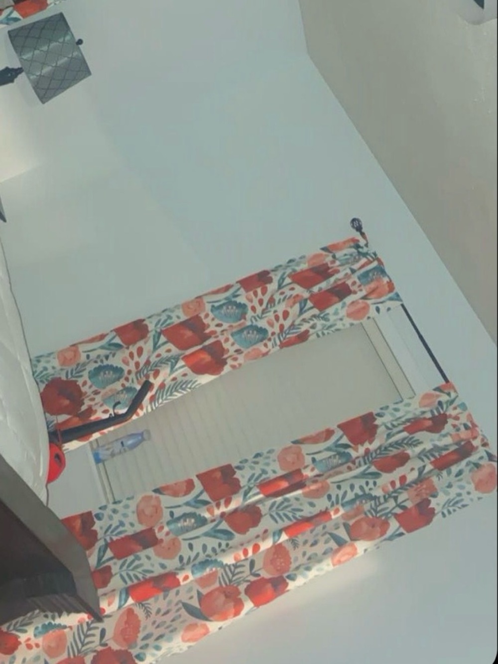 Beautiful floral patterned curtains. 4 panels.